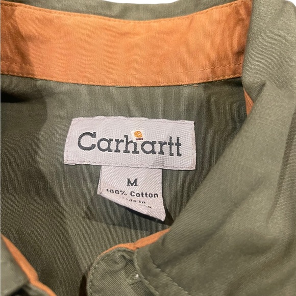 Carhartt Short Sleeve Button up Size Medium - Picture 3 of 4